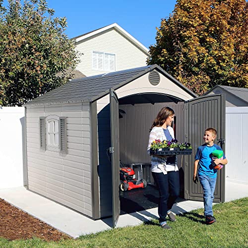 Lifetime 8 Ft. x 10 Ft. Outdoor Storage Shed - WoodArtSupply