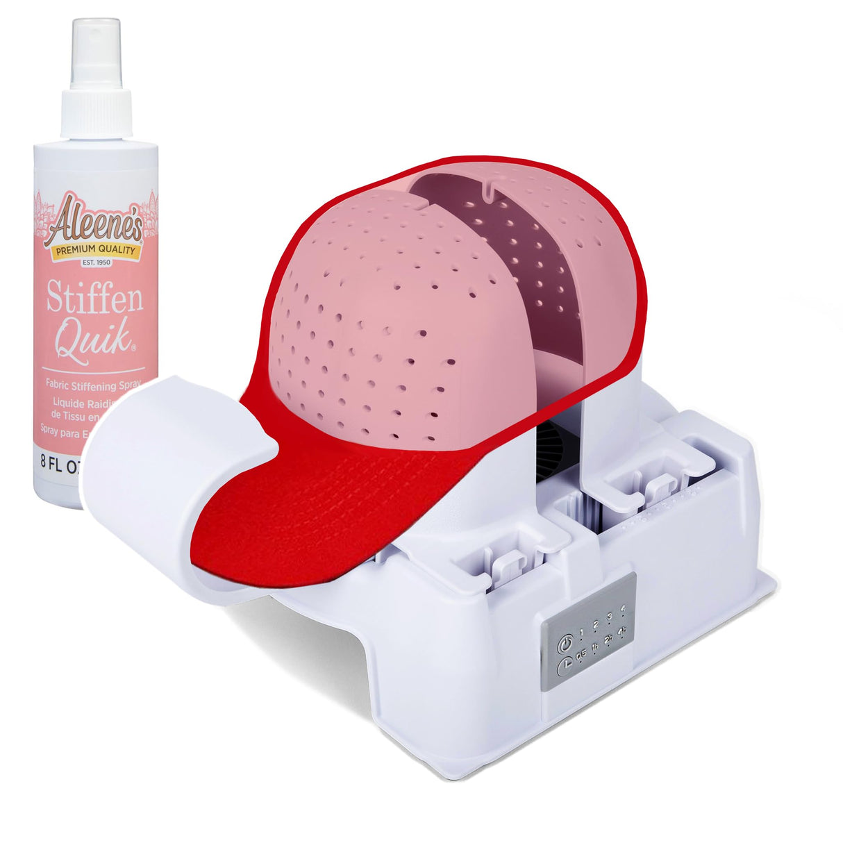 Danyco Hat Shaper Machine with Stiffening Spray – Adjustable Hat Care & Reshaping Device - Tool for Caps, Snapbacks, Fitted Hats – Fan Drying Tech for Shape Restoration & Preservation DANYCO