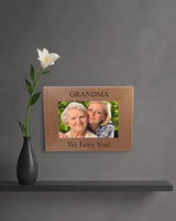 Personalized Add Your Custom Text Hanging/Tabletop Wall Natural Alder Wood Picture Photo Frame Customizable (4x6-inch Horizontal) CustomGiftsNow