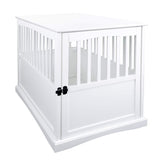 Casual Home Wooden Large Pet Crate, End Table, White 36.50" x 24.00" x 29.25" Casual Home