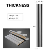 NeatiEase Wood Wall Panels, 9 Feet Acoustic Slat Wall Panels for Interior Wall Decor and Noise Reduction, Decorative Slat Wall Paneling, Gray Oak, 6-Piece NeatiEase