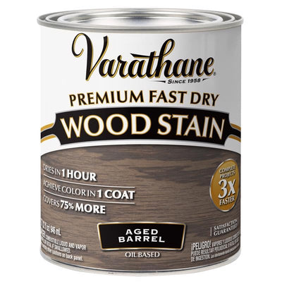 Rust-Oleum Varathane Premium Fast Dry Interior Oil-Base Aged Barrel Wood Stain - 1 qt.