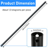 48 inch Ceiling Fan Downrod , 4 FT Black Downrod for Ceiling Fan, 1 inch Outside Diameter, Ceiling Fan Extension Downrod, Ceiling Fan Boom Suitable for a Wide Range of Fans (Black, Not Threaded) Sibosen