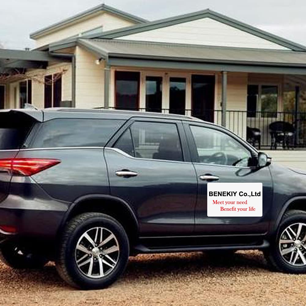 4 Pack Blank Magnetic Car Signs, Rounded Corners Blank Car Magnet Set for Advertise Business, Cover Company Logo (for HOA), Prevent Car Scratches and Dents (12"X 17",11.7" x 8.27") KATISHYRO