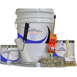Resins Plus - Garage Floor Coating and Epoxy Kit | Includes All Needed Tools and Materials for DYI Application | RS1210 100% Solids Pigmented Epoxy with Paint Chips Resins Plus