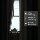 Estelar Textiler Navy Blue and Greyish White Blackout Curtains 108 Inches Long, Thermal Insulated Long Curtains for Bedroom, Full Light Blocking Energy Saving Drapes for Living Room,52Wx108L, 2 Panels Estelar Textiler