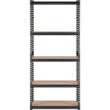 VEVOR Storage Shelving Unit, 5-Tier Adjustable, 2000 lbs Capacity, Heavy Duty Garage Shelves Metal Organizer Utility Rack, Black, 36" L x 18" W x 72" H for Kitchen Pantry Basement Bathroom Laundry VEVOR