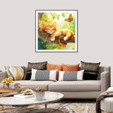 AMORARS Cat Diamond Painting Kit for Adults, 5D Sleepy Cat Diamond Art for Beginners - DIY Full Diamond Dot Gem Art Painting, Gifts,Suitable Home Wall Arts and Craft Paint Kits, 12x12Inch AMORARS