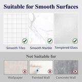 Kitsure Shower Caddy - 2 Pack Rustproof Shower Organizer, Drill-Free & Quick-Dry Shower Shelf for Inside Shower with Large Capacity, Durable Stainless Steel Shower Rack with 4 Hooks, Black Kitsure