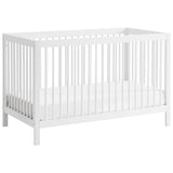 Oxford Baby Essentials Island Full Size 4-in-1 Convertible Baby Crib with Round Spindles, White Oxford Baby