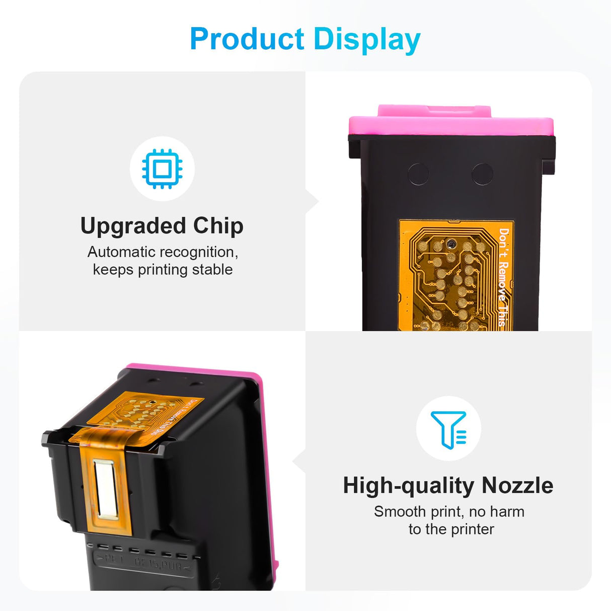 PANINK Remanufactured Ink Cartridges Replacement for HP Printer Ink 63 XL HP 63 Ink HP63 63XL Ink Cartridges Black Color Combo Pack for 3830 4650 5200 5255 4520 4512 1112 2132 3630 3632 Printer PANINK