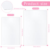 20 Pcs Aluminum Sublimation Blanks Heat Press Metal Photo Blanks DIY Blank Metal Sign White Sublimation Canvas Sublimation Metal Blanks for Room Wall Office Decor Decorative (6 x 8 Inch, 8 x 10 Inch) LEIFIDE