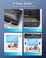 Laminator Machine A3 Laminating Machine - Laminator Machine 11x17, Cold Thermal Laminator with Cutter and Corner Rounder, 13 Inch Laminator Machine with Laminating Sheets for Home Office School MAXDONE