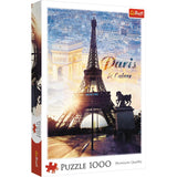 Trefl Paris at Dawn 1000 Piece Jigsaw Puzzle Red 27"x19" Print, DIY Puzzle, Creative Fun, Classic Puzzle for Adults and Children from 12 Years Old Trefl