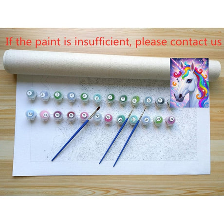 ACANDYL Unicorn DIY Paint by Numbers Kit for Adults Paint by Numbers Beginner Canvas Painting by Number DIY Acrylic Oil Painting on Canvas Arts Craft Decoration 16x20 in ACANDYL