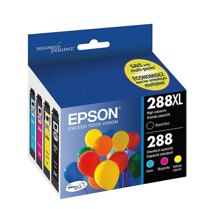 EPSON 288 DURABrite Ultra Ink High Capacity Black & Standard Color Cartridge Combo Pack (T288XL-BCS) Works with Expression XP-330, XP-430, XP-434, XP-340, XP-440, XP-446