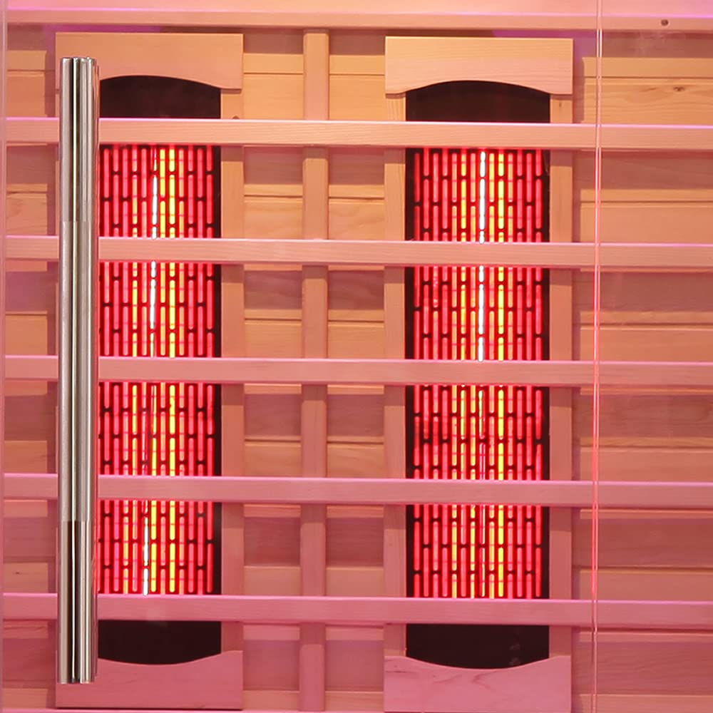 iDOTODO Full Far Infrared Carbon Fiber Glass Red Light Heater Tube, Infrared Sauna Heater Tube Sauna Accessories, 110V Heater, Infrared Suana Heating Element Tube for Wooden Indoor/Outdoor Sauna iDOTODO