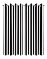 Outdoor Curtains for Patio Waterproof Black and White Stripe Indoor/Outdoor Curtain Tiebacks Simple Style Privacy Curtain Sun Blocking Grommet Drapes for Pergolas Gazebo Porch Balcony 2 Panel 54x108 Home L6