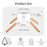 Tree Nest Christmas Tree Stand Base Xmas Modern Tree Metal Holder Stand for 10ft Real Tree Xmas Tree Decoration（Family,White） Tree Nest
