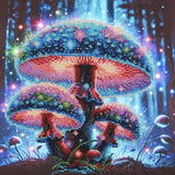 AllAboutEmbroideryUA Neon Mushrooms Bead Embroidery kit DA-3129 Beaded Cross Stitch