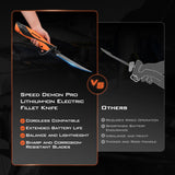 KastKing Lithium-ion Electric Fillet Knife (Speed Demon Pro) - Rechargeable, Cordless, High Speed, Extended Battery Life, Superior Blade, Ergonomic Handle, Carry Case Fishing, Filleting, Outdoors KastKing