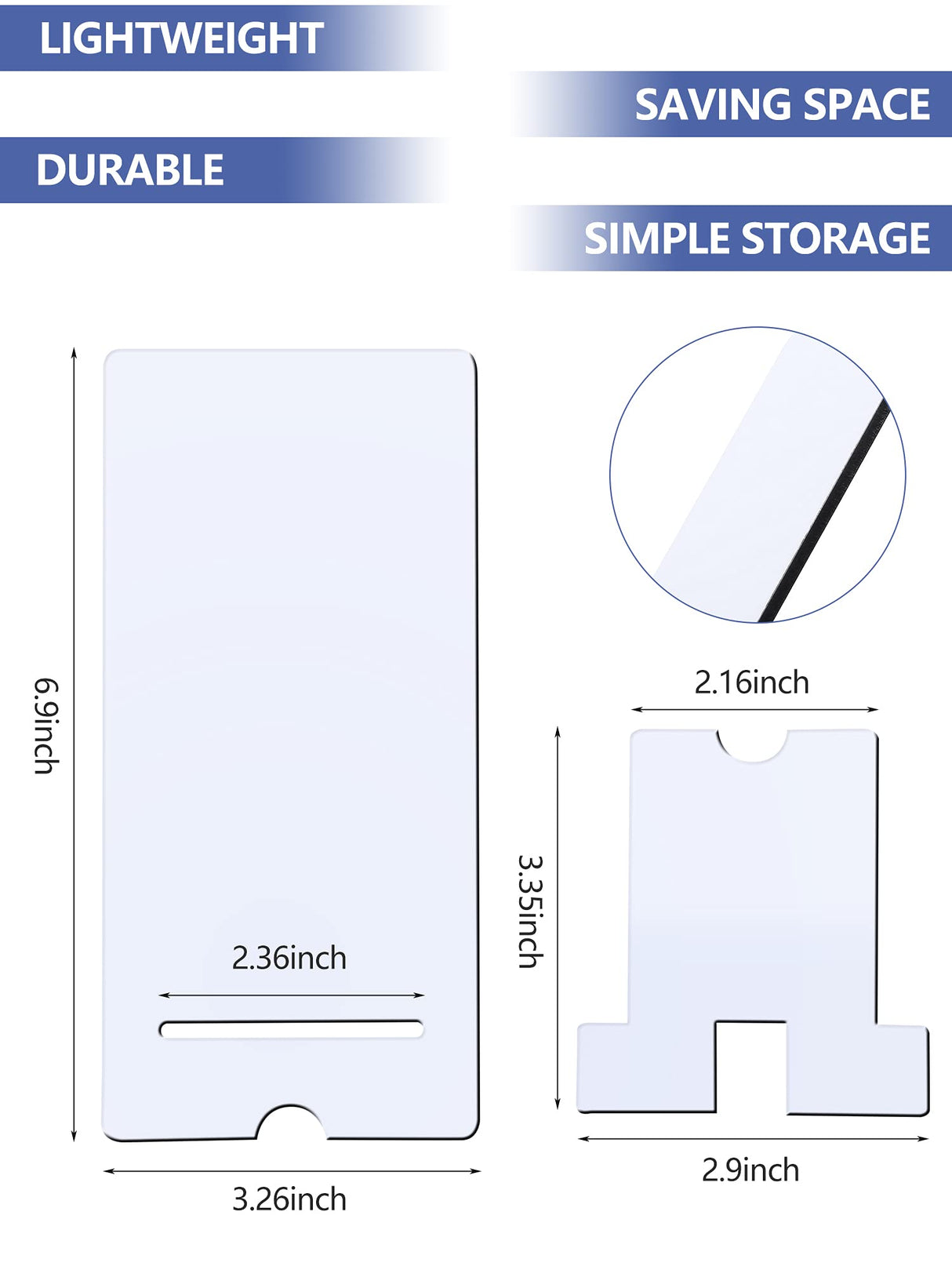 4 Pieces Sublimation Blank Phone Stand Cell Phone Stand Sublimation Phone Holder for Desk Wood Smartphone Holders DIY Craft Sublimation Phone Charging Holder for Desktop Office Table Home Kitchen Frienda