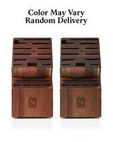 Cook N Home Acacia Wood Knife Storage Block without Knives, 20 Slot Universal Knife Holder Countertop Butcher Block Knife Stand for Easy Kitchen Storage Cook N Home