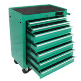 7 Drawer Rolling Tool Chest,Tool Cabinet on Wheels with Locking System,Rolling Tool Box Organizer Tool Case,Multifunctional Tool Cart Mechanic Tool Storage Cabinet for Garage,Wareh Green One Size Fulvari