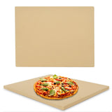 COYMOS Pizza Stone Heavy Duty Ceramic Baking Stone for use in Oven & Gril - Thermal Shock Resistant, Ideal for Baking Pizza, Bread, Cookies, Rectangular Cooking Stone 15x12 Inch. (Bonus Free Scraper) COYMOS