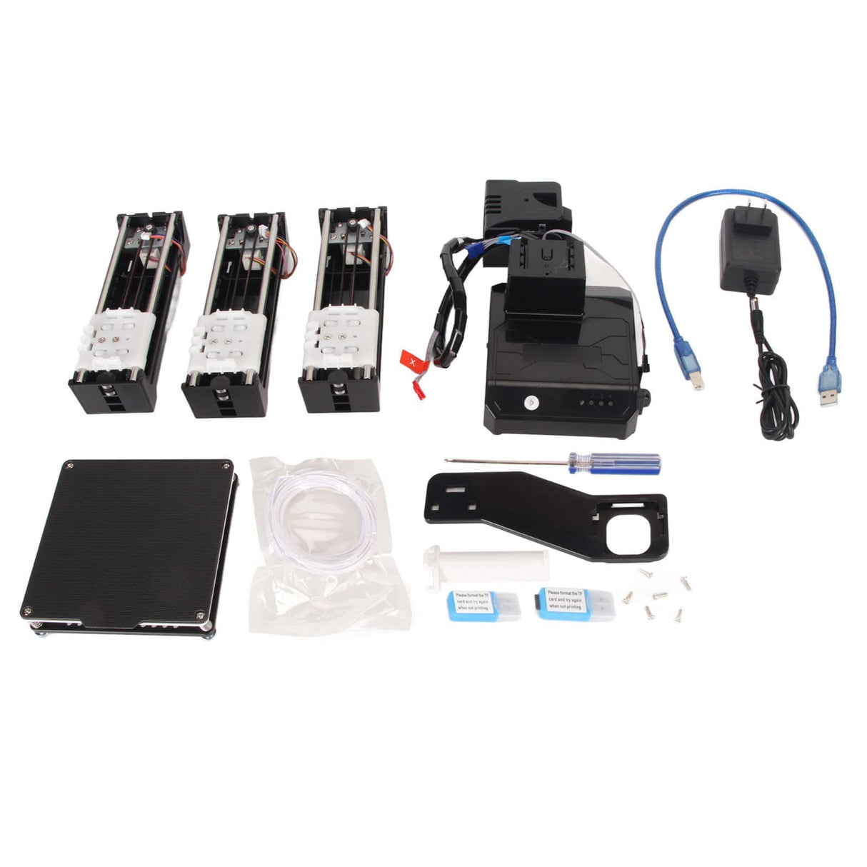 FDM Mini 3D Printer, Desktop Mini 3D Printer for Kids and Beginners: High Printing Accuracy, Uniform Heating, Print Volume 100x100x100mm, Entry Level (US Plug) VBESTLIFE