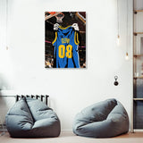 MBHappy Wooden Jigsaw Puzzles for Adults - Custom Name and Number on (Golden State) Basketball Player Art Photo - 300 500 1000PCS Puzzles Game Home Wall Decor MBHappy