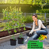 Toriexon Foldable Cucumber Trellis 2 Pack, 46" L X 18" W A-Frame Garden Trellis, Steel Climbing Plants Support Raised Bed Trellis with Twist Ties & Plant Bags for Climbing Plants Outdoor Toriexon