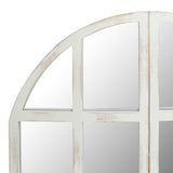 FLORA Farmhouse Mirror, Arch Window Wall Mirror for Kitchen Bedroom Living Room Wall Decor, Set of 2 FLORA