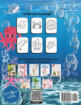 Ocean Life Coloring Book: Bold & easy designs for the young and the young at heart WoodArtSupply