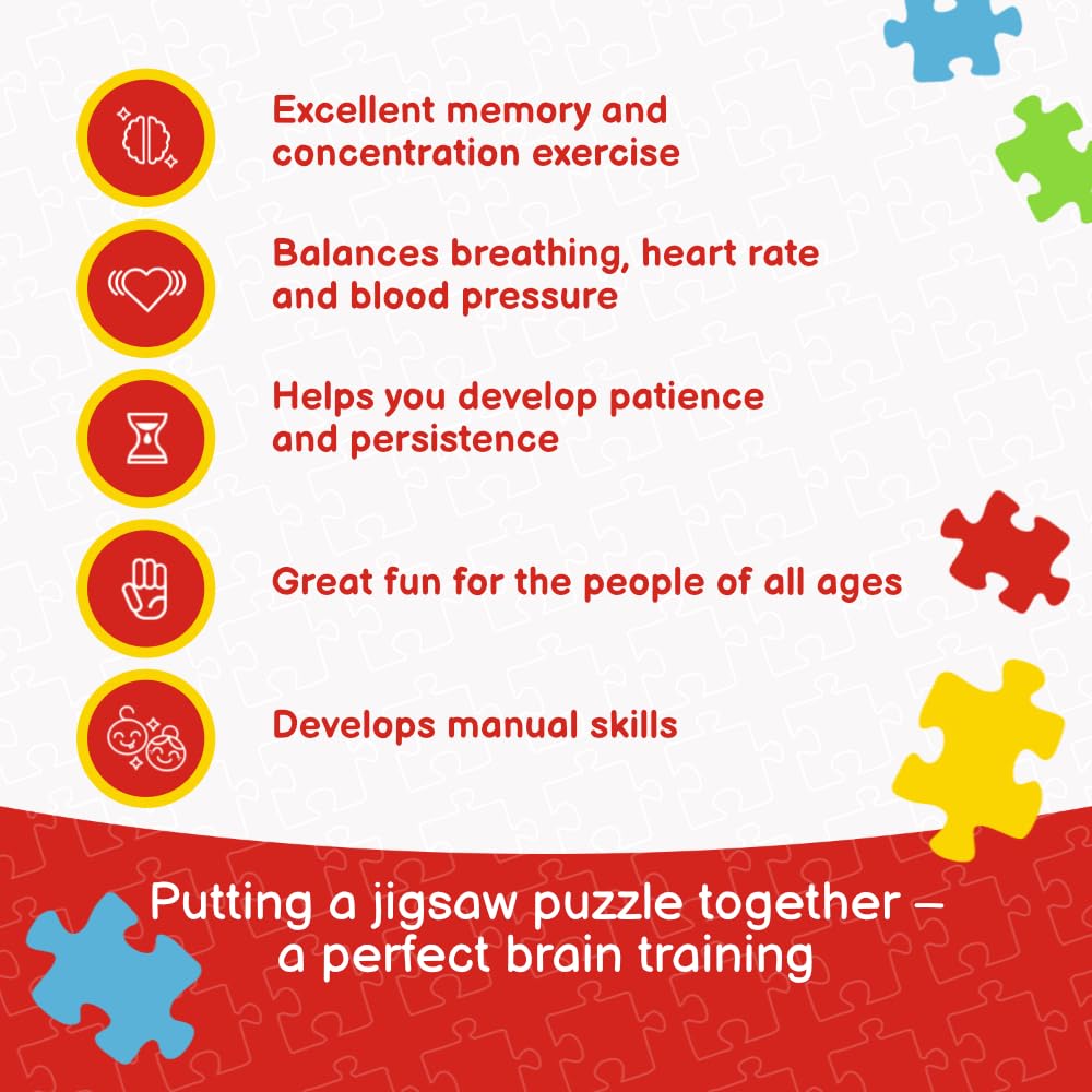 Trefl 4in1 Jigsaw Puzzle Interesting Dinosaurs Print, DIY Puzzle, Creative Fun, Classic Puzzle for Adults and Children from 4 Years Old Trefl