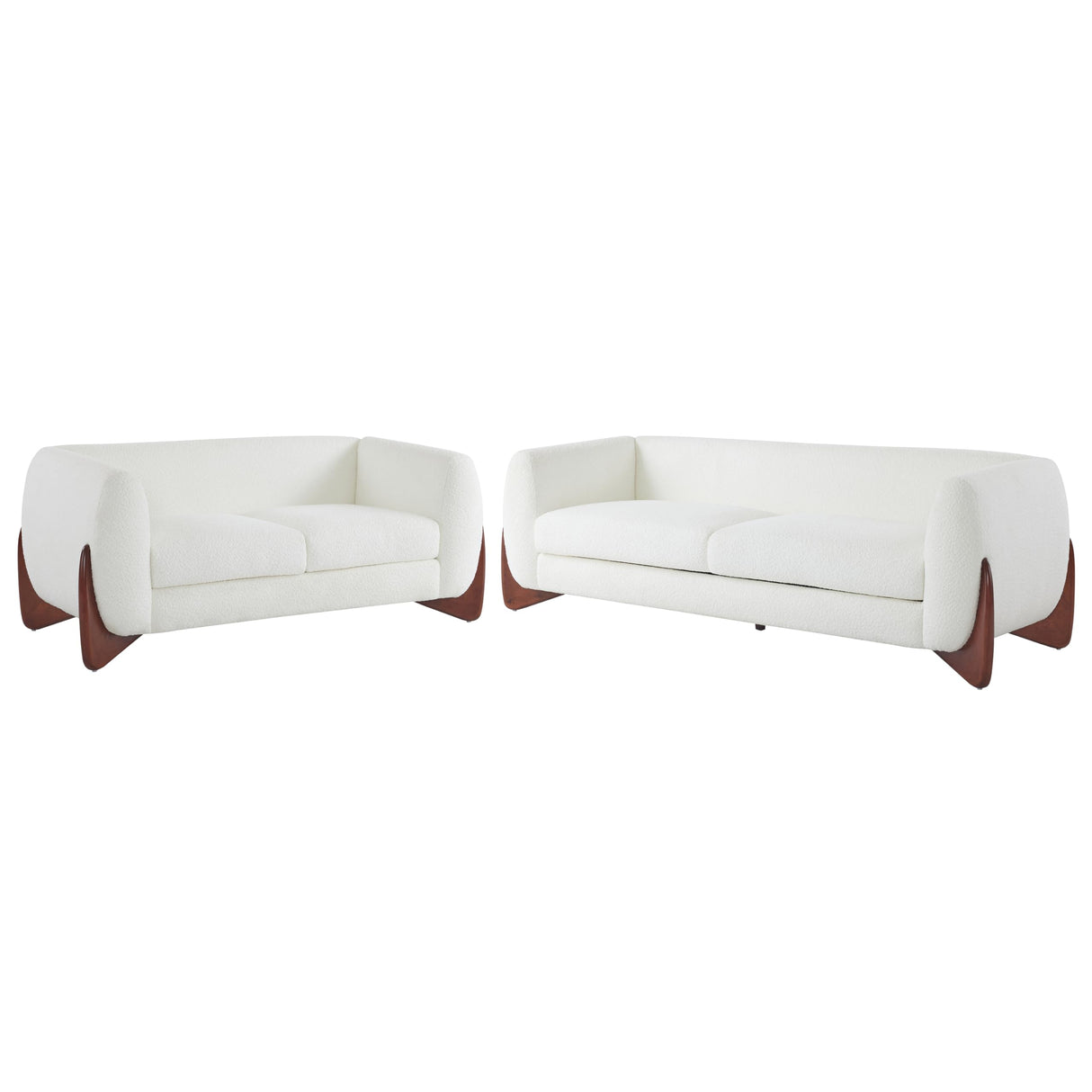 Christopher Knight Home Almad 2 Pieces Sofa Couch Set, Cozy 3-Seater Sofa and Loveseat for Living Room, Upholstered Couch Chair, Soft Seating Lounge Sofa with Wood Frame, Fabric, Beige Christopher Knight Home