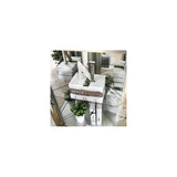 Benjara Wood and Glass Corner Curio Cabinet with Five Shelves, Silver Benzara