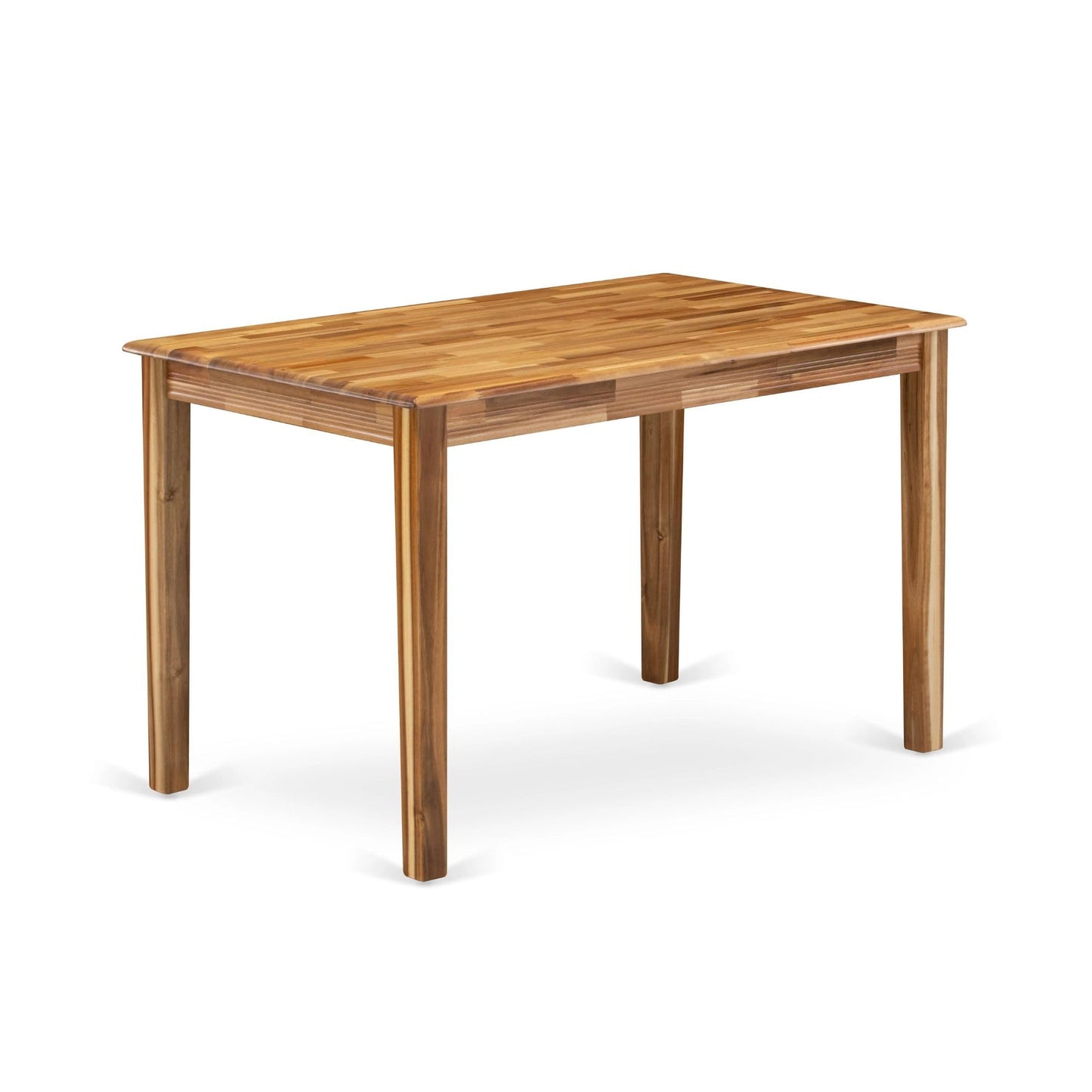 East West Furniture YAT-AWA-T Yarmouth Rectangle Modern Dining Table, 30x48 Inch, Walnut - WoodArtSupply