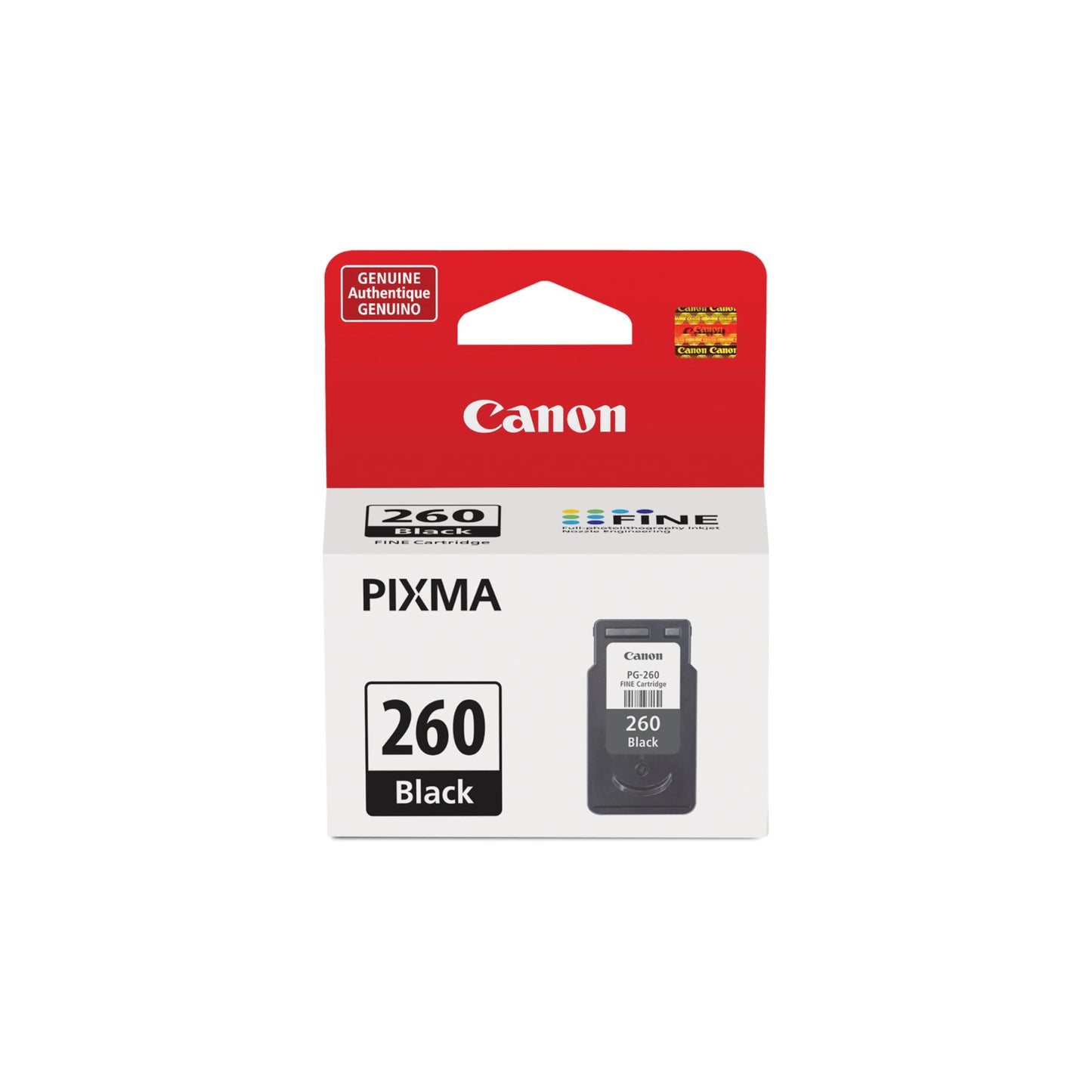 Canon PG-260 Genuine Black Ink Cartridge, Compatible with TS5320/6420/6420a,TR7020/7020a