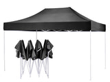 American Phoenix 10x15 Pop up Tent Instant Canopy Commercial Outdoor Party Canopy Shelter (10x15FT (White Frame), Black) AMERICAN PHOENIX