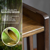 BIRDFBA 2-Tier Meditation Altar Table with Drawers 100% Bamboo Coffee Table Green BIRDFBA