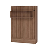 Oakland Living Easy-Lift Full Murphy Wall Bed in Natural Brown Wood Grain with Shelf Oakland Living