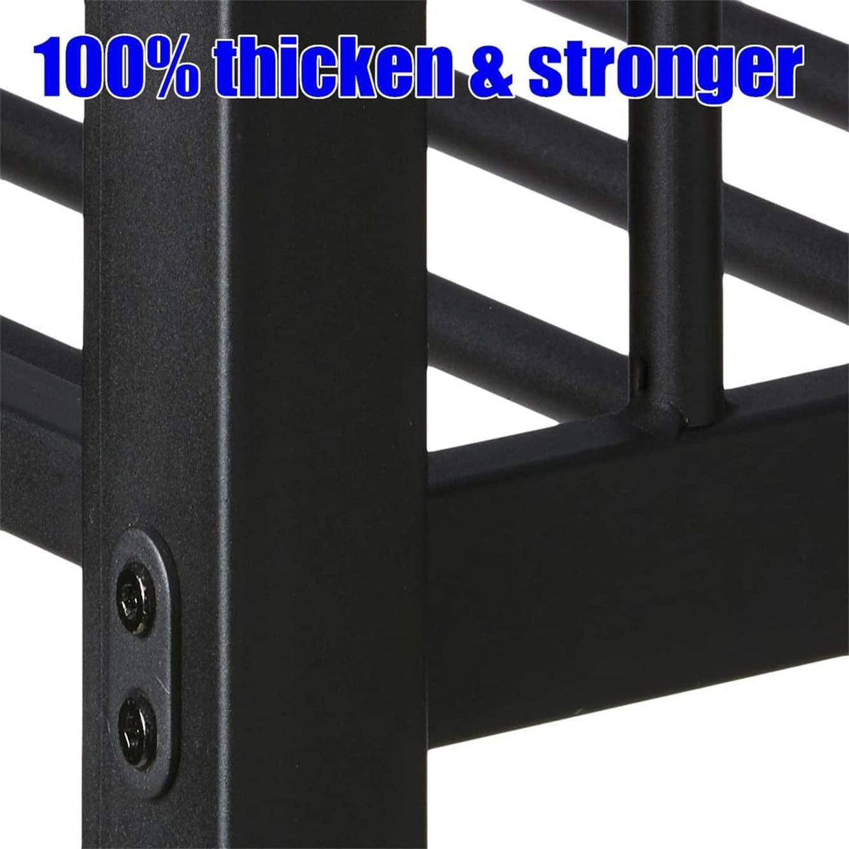 SIGONE Stronger & Safer Steel Bunk Bed Twin XL Over Queen Size, Thickened Heavy Duty More Stable Metal Bunk Queen Bed with Reinforced Legs and Ladder (Easier to Assemble) (Twin XL Over Queen) SIGONE