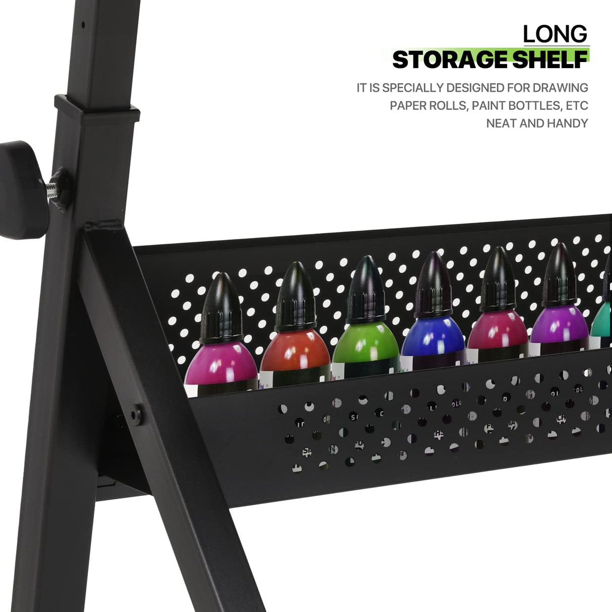 Magshion Drafting Table Set Adjustable Height Artist Desk with Tilting Wooden Tabletop and Sliding Desktop, Multifunctional Art Desk with Stool and 2 Storage Drawers for Home Office School (Natural) Magshion