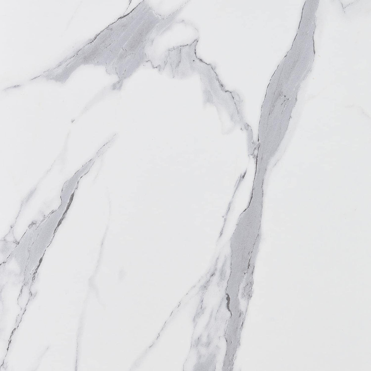 Convenience Concepts Newport Console Table with Shelves, White Faux Marble/White Convenience Concepts