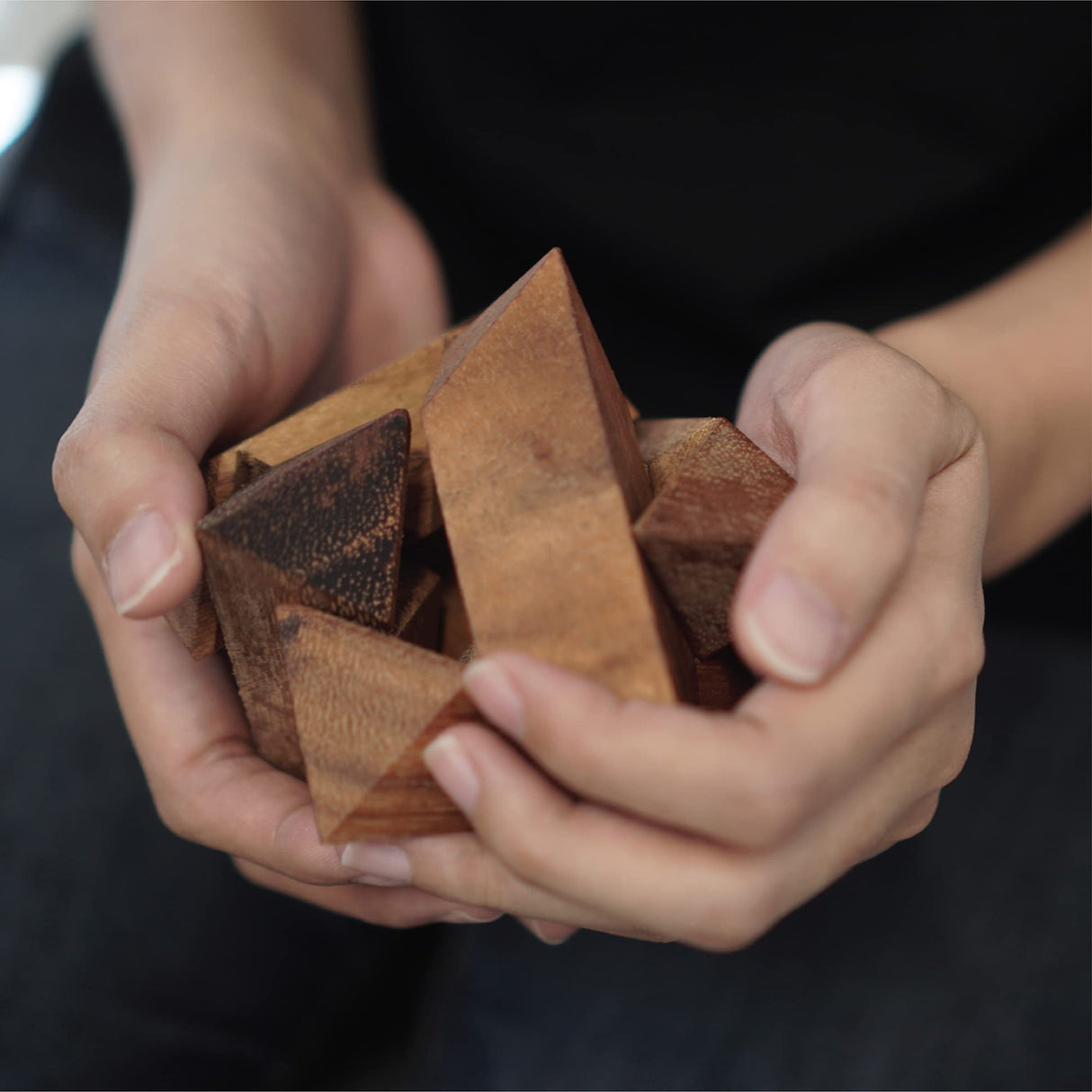 Adults Games Gifts Wooden Star Cube Puzzle Game Brain Teasers of The Logic Games for Kids and Teen to Challenge Puzzles for Fun Entertaining Things and Educational Tools of Parents BSIRI