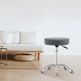 Ainilaily Rolling Stool with Wheels, Heavy Duty 400 lbs Stool for Shop Guitar Lab Tattoo Workbench Medical, Adjustable Swivel Stool Chair (Grey) Ainilaily