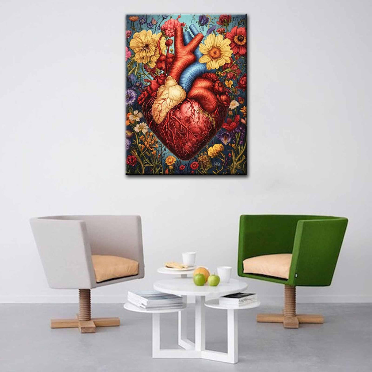 Women/Men Heart Diamond Painting DIY 5D,Numbering Kit,Human Organ,Body Anatomy Crystal Rhinestone Diamond Paintwork Garden Flowes Artwork Home Decor Adults Romantic Boho Gift(12''Wx 16''H) TUMOVO