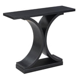 Convenience Concepts Newport Infinity Console Table, Black Convenience Concepts