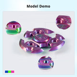 ANYCUBIC Silk Tri Color Pla Filament, 3-in-1 Chrome Coextrusion Color Change 3D Printer Filament 1.75mm Dimensional Accuracy +/- 0.02mm, Silk Texture, 1KG Spool (2.2 lbs), Blue Green Purple ANYCUBIC